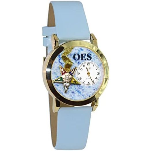 Whimsical Gifts Women's or Men's Order of The Eastern Star 3D Watch | Gold or Silver Large or Small | Unique Fun Novelty | Handmade in USA