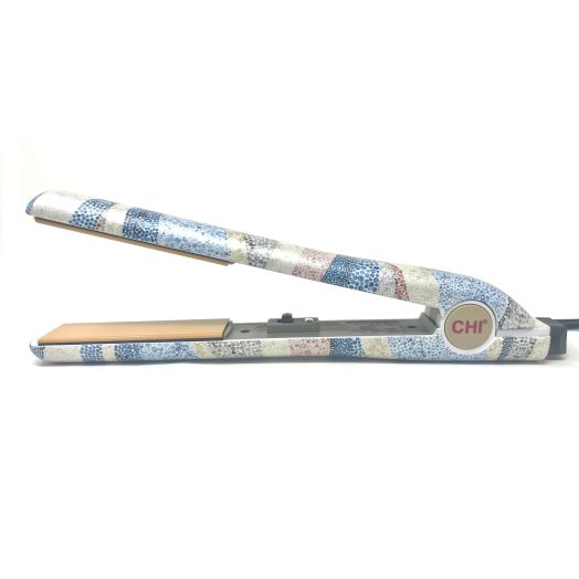 CHI Travel Size 1" Tourmaline Ceramic Flat Iron Hair Straightener, Ionic, Blue Sand