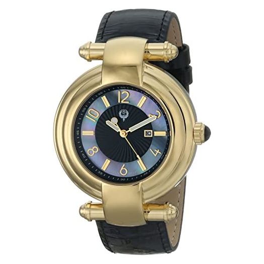 Brillier Women's 31-02 Klassique Analog Display Quartz Black Watch