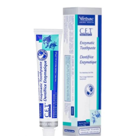 Virbac C.E.T. Enzymatic Toothpaste, Poultry Flavor - 2.5 oz (70 Grams)