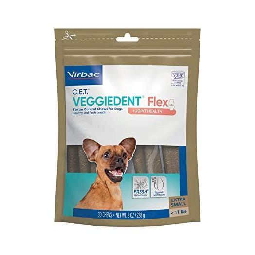 C.E.T. VEGGIEDENT Flex Tartar Control Chews for Dogs