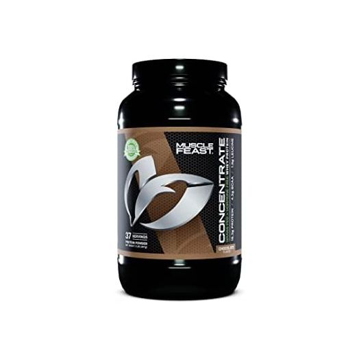 Muscle Feast Grass-Fed Whey Protein Concentrate Powder, All Natural Hormone Free Pasture Raised, Chocolate, 2lb