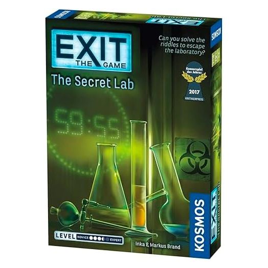 Thames & Kosmos Exit: The Secret Lab, Exit: The Game, A Kosmos Game, Kennerspiel Des Jahres Winner, Family-Friendly