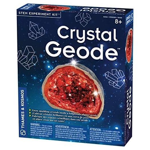 Thames & Kosmos Crystal Geode STEM Experiment Kit | Grow a Beautiful, Colorful Crystal Geode! | Explore Crystals, Rocks & Minerals| 3-Language Instruction Manual (English, French, Spanish)