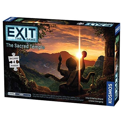 Thames & Kosmos Exit: The Sacred Temple (with Jigsaw Puzzles), Exit: The Game, A Kosmos Game, Family-Friendly
