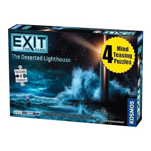 EXIT: The Deserted Lighthouse (With Jigsaw Puzzle) | Exit: The Game - A Kosmos Game | Family-Friendly, Jigsaw Puzzle-Based at-Home Escape Room Experience for 1 to 4 Players, Ages 12+