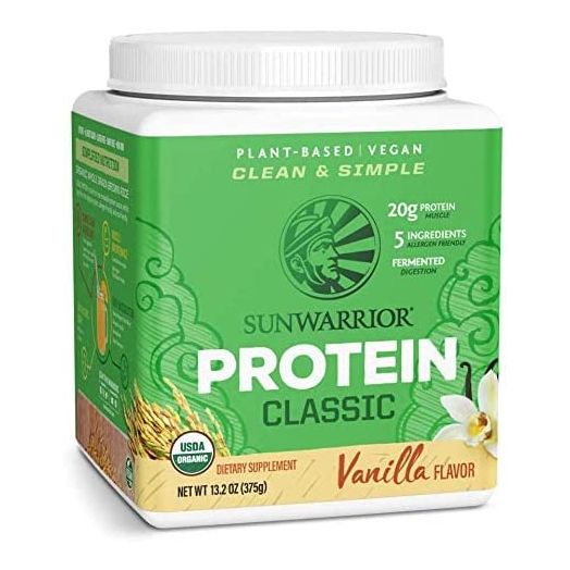 Sunwarrior Brown Rice Vegan Protein Powder, Raw Plant Based, Keto
