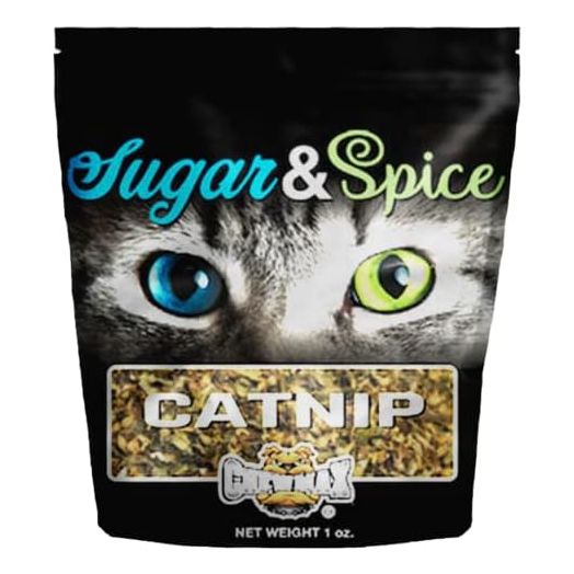 Sugar & Spice Catnip for Cats and Kittens - 1 Ounce Bag | 100% All Natural Organic Dried Cat Nip | No Preservatives, Maximum Potency, Grown & Harvested in USA