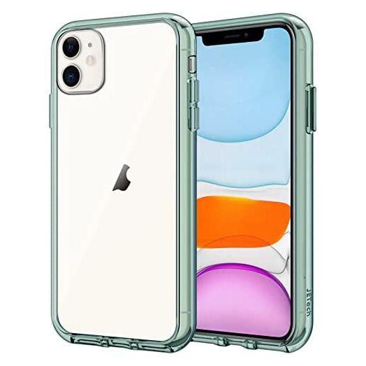 JETech Case Compatible iPhone 11, 6.1-Inch, Shockproof Bumper Cover, Anti-Scratch Clear Back (Midnight Green)