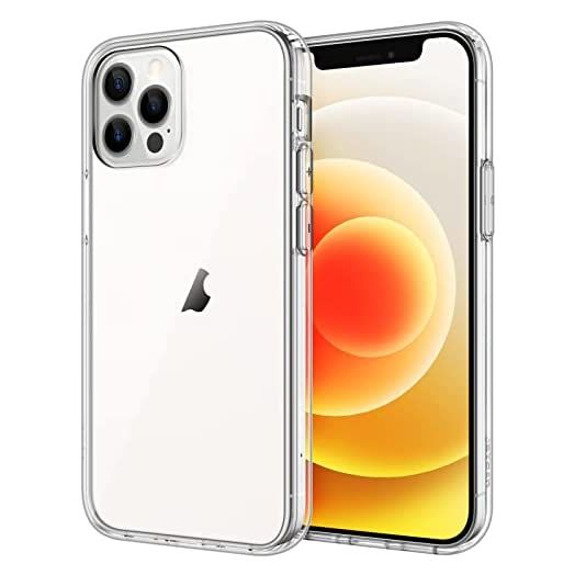 JETech Case Compatible with iPhone 12/12 Pro 6.1-Inch, Shockproof Phone Bumper Cover, Anti-Scratch Clear Back (HD Clear)
