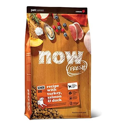 Now Fresh Grain Free Dog Food- Healthy Diet with Priobiotics & Real Meat and Fish for Protein - Turkey, Salmon & Duck