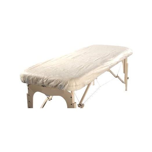 Therapist’s Choice®"Waterproof" Fitted Disposable Massage Table Sheet, 10pcs per Package. Single Use, Not Made or Intended to be disinfected and re-Used.