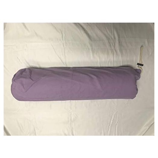 Therapist’s Choice® Microfiber Bolster Cover with Drawstring Closure, Soft & Durable, Size: 6" x 27" (Cover Only, Bolster Not Included) (Lavender)
