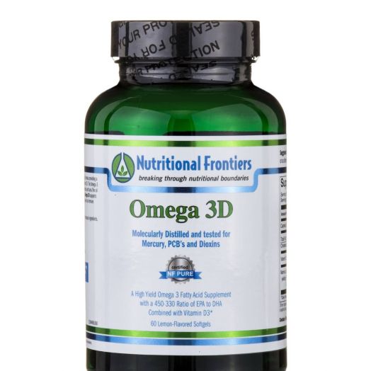 Nutritional Frontiers Omega 3D II, Natural Lemon Flavor - 60 Softgels