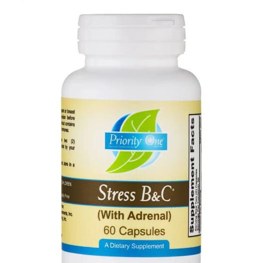 Priority One Stress B & C (with Adrenal) - 60 Capsules