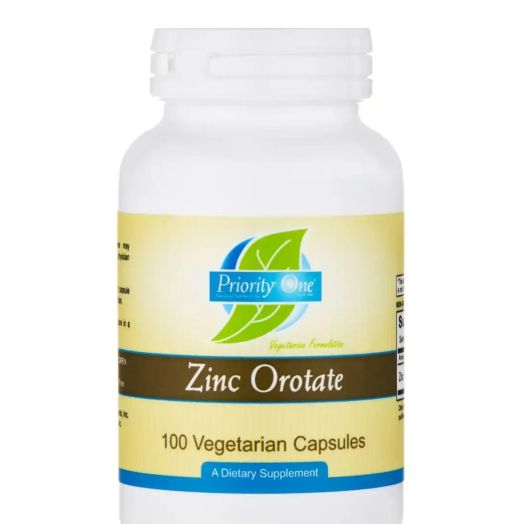 Priority One Zinc Orotate - 100 Vegetarian Capsules