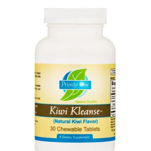 Priority One Kiwi Kleanse, Natural Kiwi Flavor - 30 Chewable Tablets
