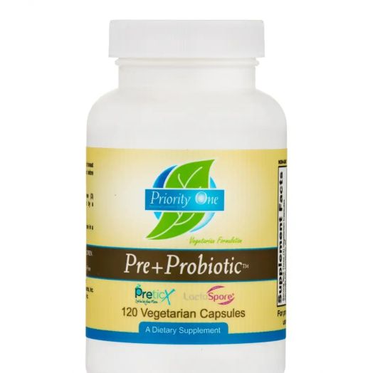 Priority One Pre+Probiotic - 120 Vegetarian Capsules