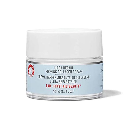 First Aid Beauty Ultra Repair Firming Collagen Cream - Day & Night Anti-Aging Face Moisturizer with Collagen, Peptides and Niacinamide - 1.7 fl oz