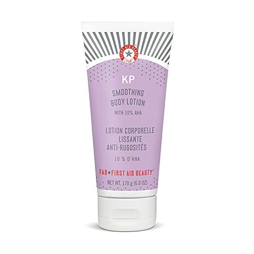 First Aid Beauty KP Smoothing Body Lotion – Chemically Exfoliates and Moisturizes with 10% Lactic Acid (AHA), Urea, Colloidal Oatmeal and Ceramides – 6 oz?