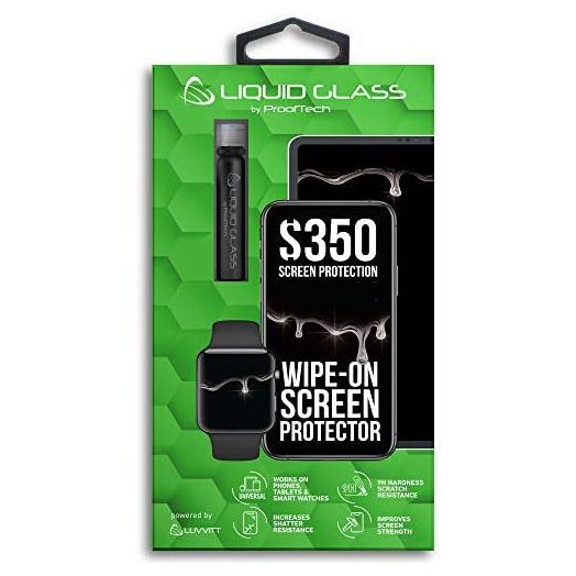 Liquid Glass Screen Protector with $350 Screen Repair Coverage Scratch Resistant Wipe On Invisible Protection for All Phones Tablets Smart Watches - Universal