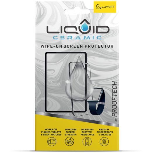 Glass Screen Protector Wipe On Scratch and Shatter Resistant Nano Protection for All Phones Tablets Smart Watches - Universal