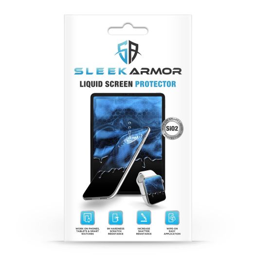 Liquid Glass Screen Protector - Wipe On Scratch and Shatter Resistant Nano Protection for All Phones Tablets Smart Watches Universal