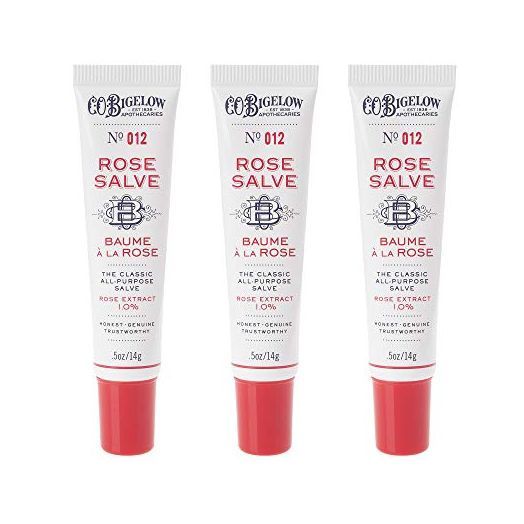 C.O. Bigelow All Purpose Rose Salve Lip Balm Tube Trio, 3 pack