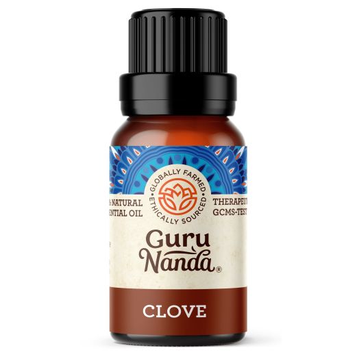 GuruNanda 100% Pure Clove Essential Oil For Aromatherapy - 0.5 fl. Oz.