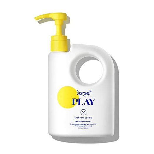 Supergoop! PLAY Everyday Lotion, 18 oz - SPF 50 PA++++ Reef-Friendly, Broad Spectrum, Body & Face Sunscreen for Sensitive Skin - Water & Sweat Resistant - Clean Ingredients - Great for Active Days