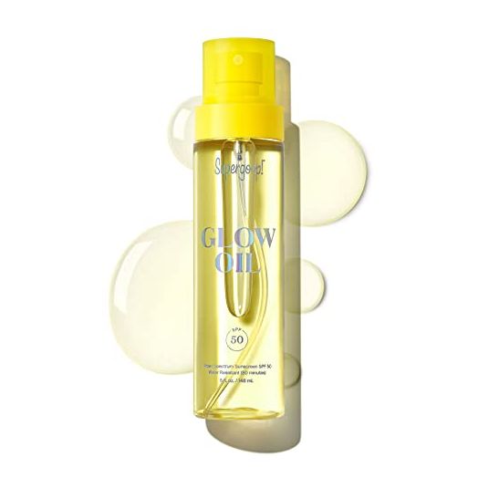 Supergoop! Glow Oil, 5.0 fl oz - SPF 50 PA++++ Hydrating, Nourishing Vitamin E Body Oil + Reef-Friendly, Broad Spectrum Sunscreen Protection - With Marigold, Meadowfoam & Grape Seed Extracts