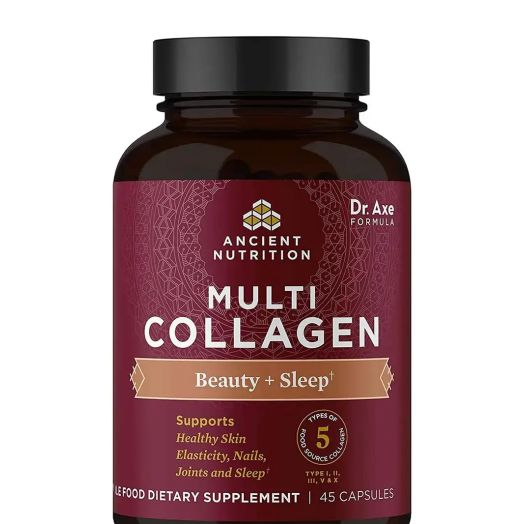 Ancient Nutrition Multi Collagen Beauty + Sleep - 45 Capsules