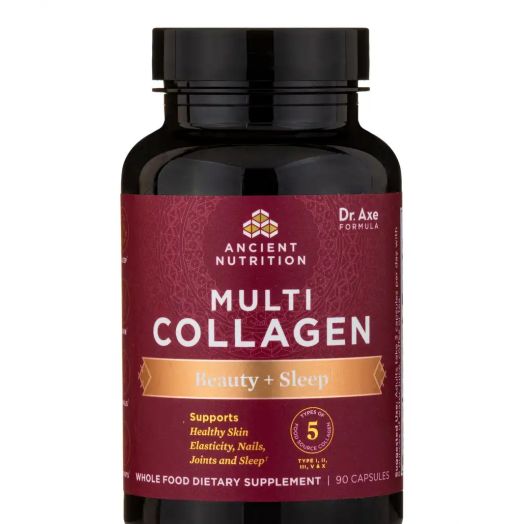 Ancient Nutrition Multi Collagen Beauty + Sleep - 90 Capsules