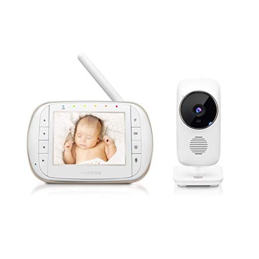 Motorola Baby Smart Video Baby Monitor with Wi-Fi & 3.5" Color LCD Parent Unit, Night Vision, Two-Way Audio, Room Temperature Display & 5 Lullabies, MBP668CONNECT