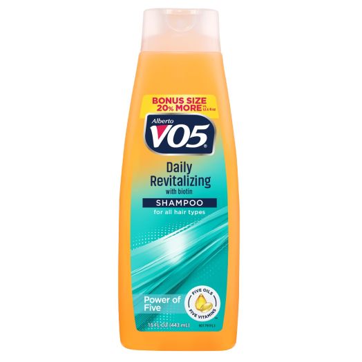 Alberto VO5 NOW Daily Revitalizing Shampoo, 15 Fl Oz. Bottle