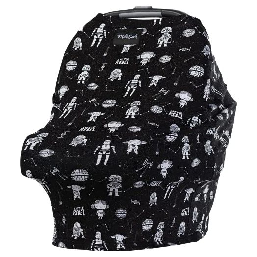 Milk Snob Original Star Wars 5-in-1 Cover, Little Rebel, Added Privacy for Breastfeeding, Baby Car Seat, Carrier, Stroller, High Chair, Shopping Cart, Lounger Canopy - Newborn Essentials, Nursing Top