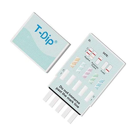 Prime Screen [5 Pack] 10 Panel Urine Drug Test Kit - Testing Instantly for 10 Different Drugs THC (Marijuana), BZO (Benzos), MET (Meth), PCP (Phencyclidine), MTD, AMP, BAR, COC, OPI, MDMA - WDOA-3104