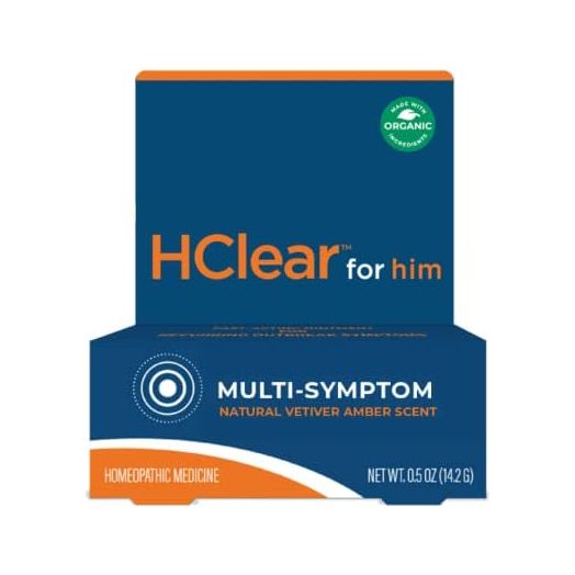 HClear for Him - Topical Ointment - Formulated with All-Natural and Organic Ingredients - Made in The USA - (0.5 Oz Tube)