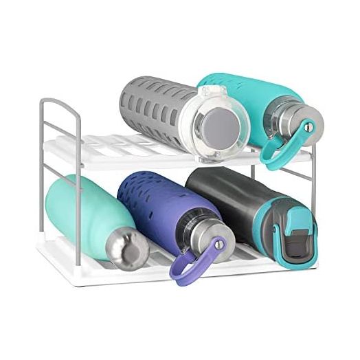 YouCopia UpSpace Water Bottle Organizer, 2-Shelf, White