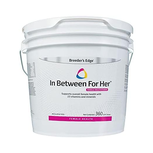 Breeder's Edge in Between for Her, Female Multivitamin for Med/Lg Dog- 360 ct