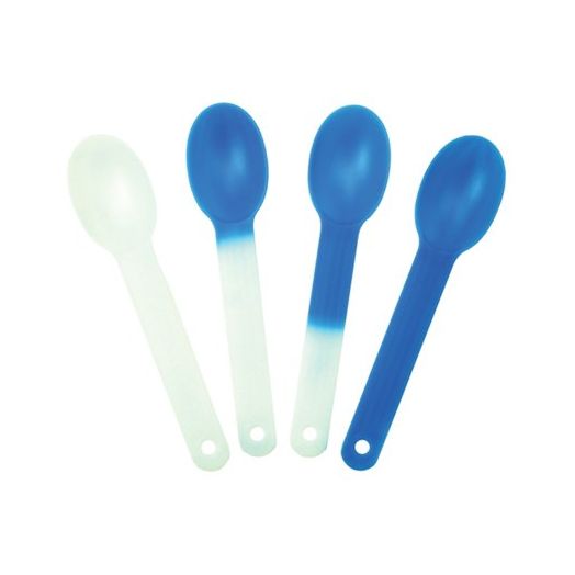 Frozen Dessert Supplies - XL Crazy Color Changing Spoons, Magically Changes From White To Blue When Cold, Extra Durable Birthday Party Spoons! 25 Count