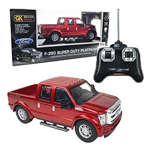 Liberty Imports RC Ford F-350 Super Duty Pick Up Toy Truck, Full Function RC Radio Remote Control Car 1:28 Scale