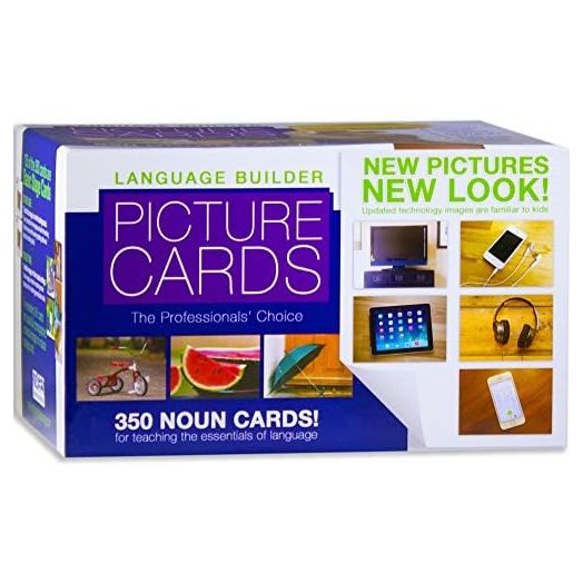 Stages Learning Materials Language Builder Picture Noun Flash Cards Photo Vocabulary Autism Learning Products for ABA Therapy and Speech Articulation