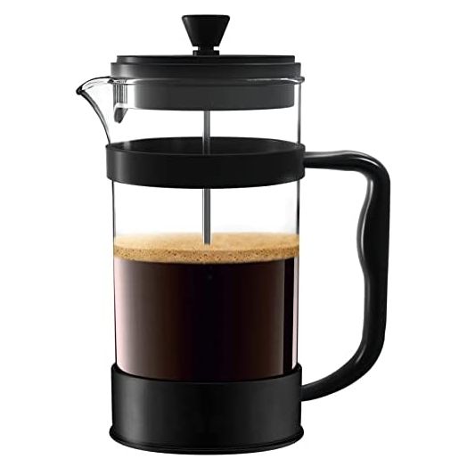 Utopia Kitchen 34 Ounce French Press Espresso and Tea Maker with Triple Filters, Stainless Steel Plunger and Heat Resistant Borosilicate Glass - Black