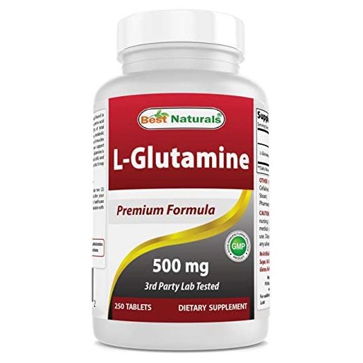 Best Naturals L-Glutamine 500 mg 250 Tablets