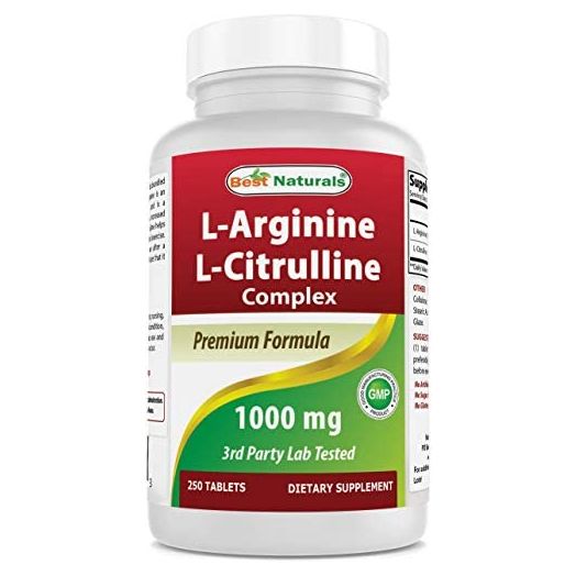 Best Naturals L-Arginine L-Citruline Complex Tablets, 250 Count