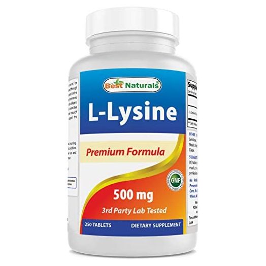 Best Naturals L-Lysine 500 mg 250 Tablets