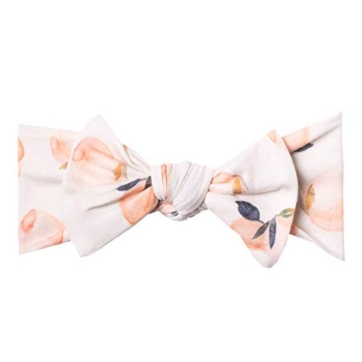Baby Stretchy Soft Knit Headband Bow "Caroline" by Copper Pearl