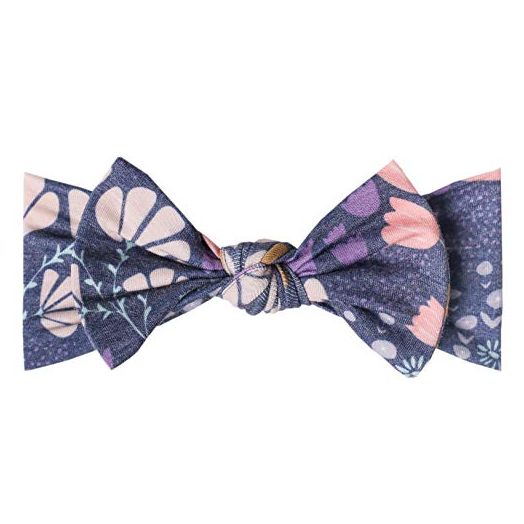 Baby Stretchy Soft Knit Headband Bow"Meadow" by Copper Pearl