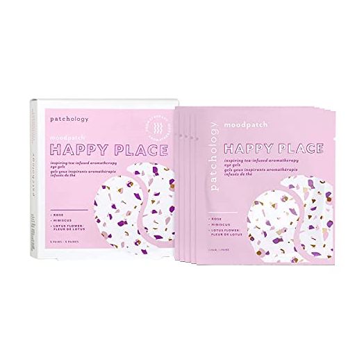 Patchology Happy Place Under Eye Patches - Anti Aging Eye Gels - Under Eye Mask For Dark Circles and Puffy Eyes Care, Treatment & Moisturizer - Eye Bags, Puffiness & Wrinkles Reducer (5 Pairs)